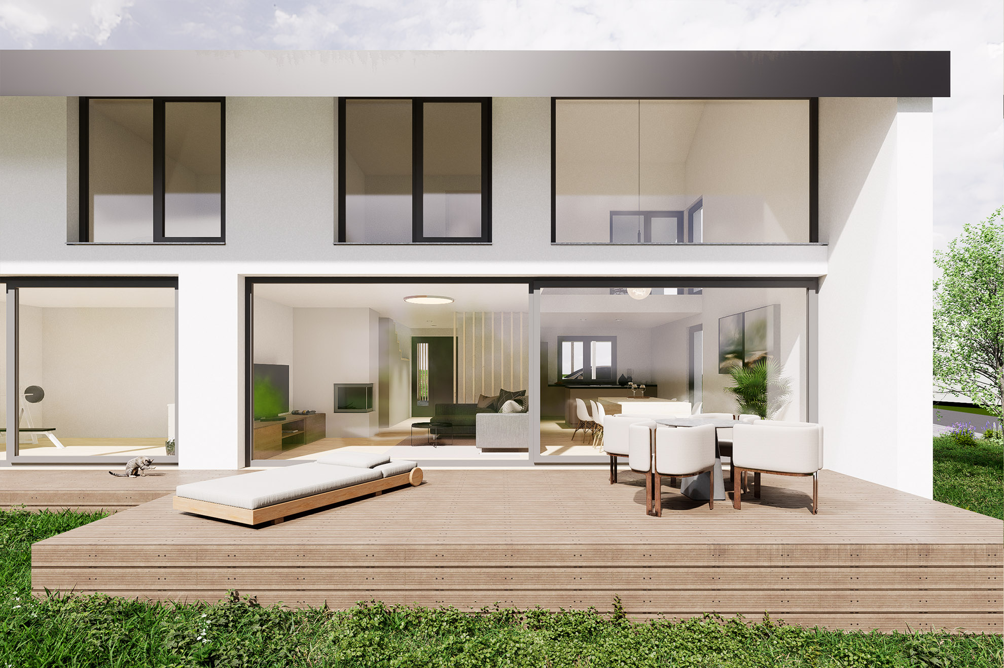 Haus mit Blick zum Stuifen